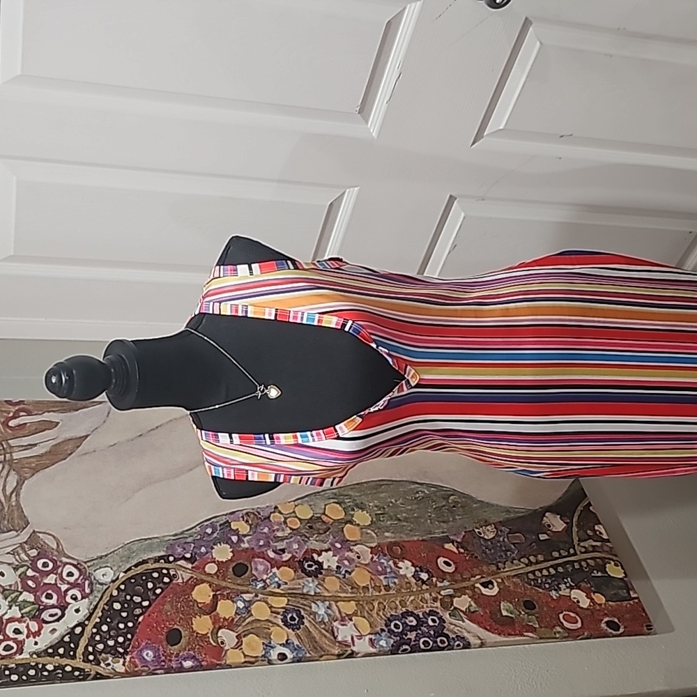 Sleevless Funky Stripe Dress